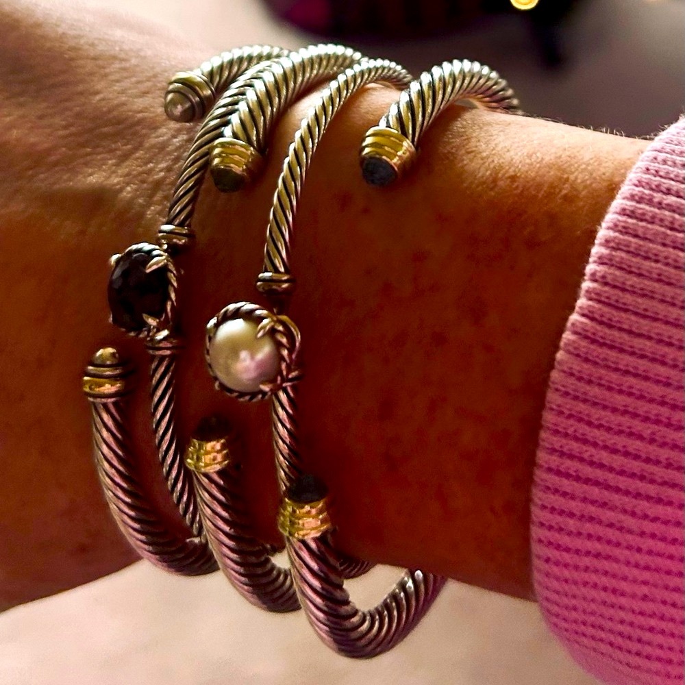 💯 Authentic DAVID YURMAN bracelet stack 🥰
